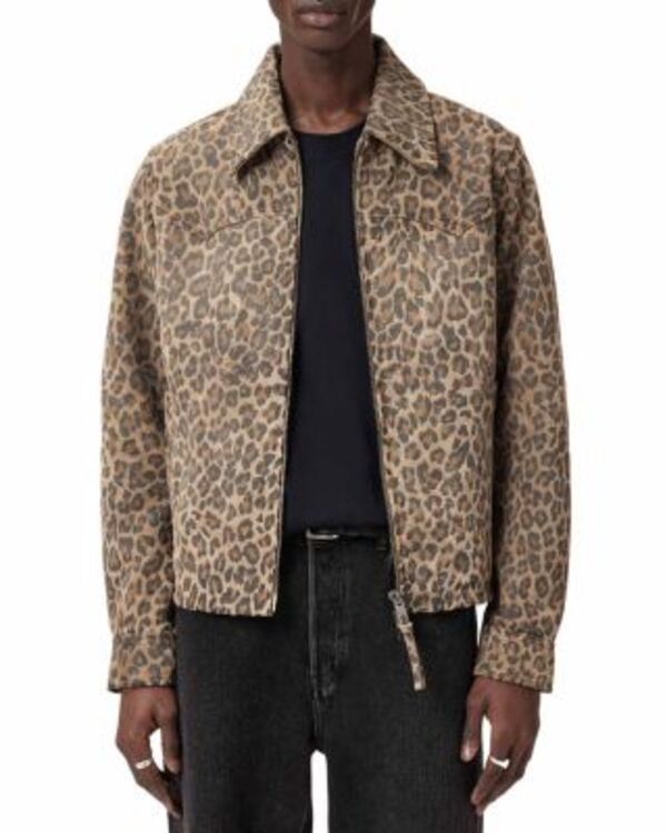 オールセインツ メンズ アウター ジャケット・ブルゾン ALLSAINTS Leo Dellcot Jacket Peanut Brown ブラウン