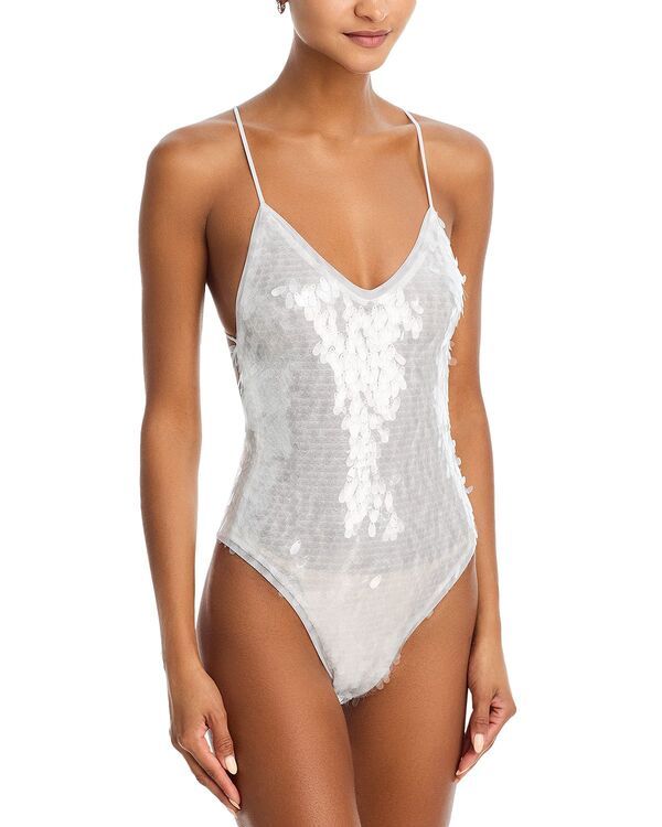 ノーマカマリ レディース 水着 上下セット Norma Kamali Low Back Slip Mione Piece Swimsuit ClearWhite ホワイト