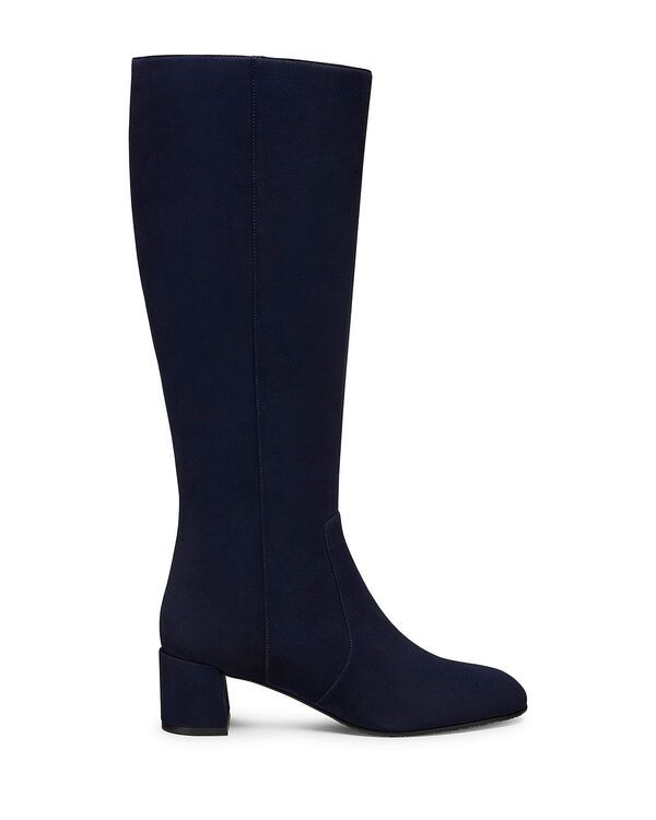 スチュアート ワイツマン レディース シューズ ブーツ・レインブーツ スエード Stuart Weitzman Womens Maeve Suede Knee High Zip Boots Nice Blue ブルー