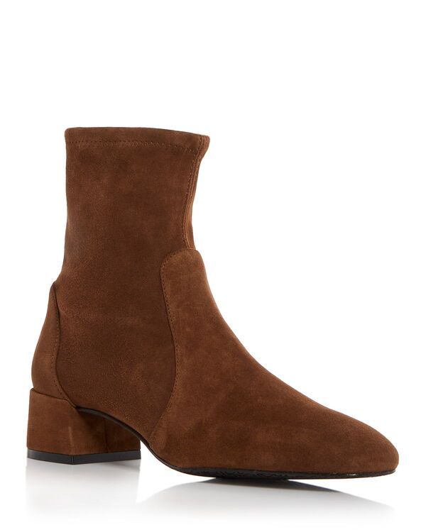 スチュアート ワイツマン レディース シューズ ブーツ・レインブーツ ヒール Stuart Weitzman Womens Maeve Block Heel Booties Deep Coffee コーヒー