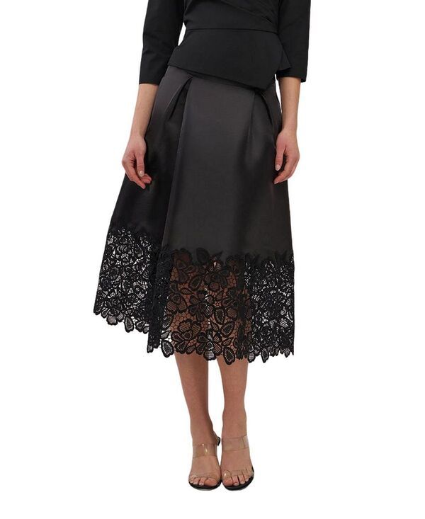 ケイ アンジャー レディース ボトムスカート ミディ Kay Unger Campbell Midi Skirt Black ブラック