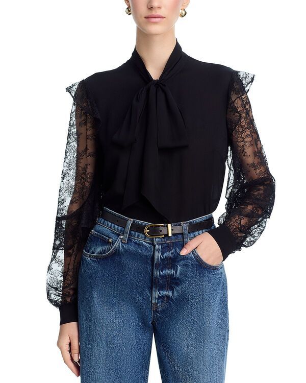 ジェネレーションラブ レディース トップス シャツ ブラウス レース Generation Love Winona Lace Blouse Black ブラック