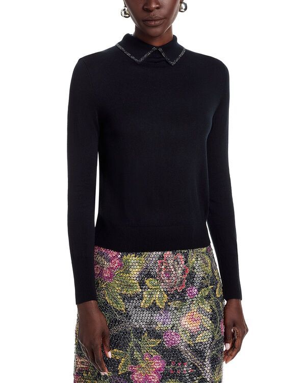 コビーハルペリン レディース アウター ニット・セーター シャツ Kobi Halperin Dove Shirt Collar Sweater Black ブラック