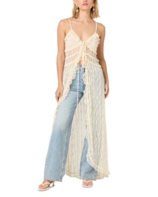 アストール レディース トップス シャツ ノースリーブ ASTR the Label Sariyah Long Sleeveless Top Cream クリーム