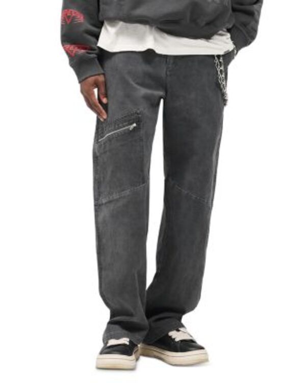 リプレゼント メンズ ボトムス カジュアルパンツ Represent Workwear Pants Washed Black ブラック