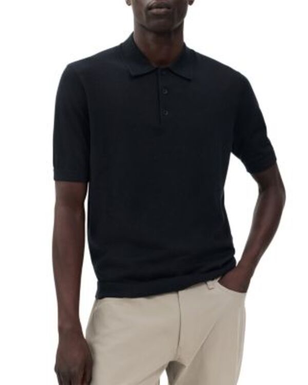 ラグアンドボーン メンズ トップス ポロシャツ ダウン rag bone Lightweight Downing Cashmere Polo Shirt Black ブラック