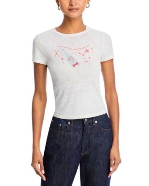 リダン レディース トップス Tシャツ グラフィック REDONE Together Graphic Tiny Tee Vintage White ホワイト 14,950円
