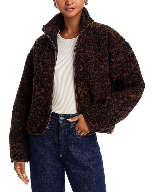 ラグアンドボーン レディース アウター ジャケット・ブルゾン rag bone Sun Sherpa Zip Up Leopard Jacket Leopard アニマル