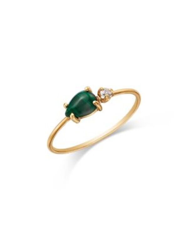 ゾイチッコ レディース アクセサリー リング Zo Chicco 14K Yellow Gold Malachite Diamond Wire Ringold ゴールド