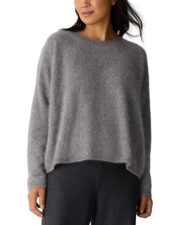 エイリーンフィッシャー レディース アウター ニット・セーター クルーネック Eileen Fisher Cashmere Crewneck Sweater Ash アッシュ