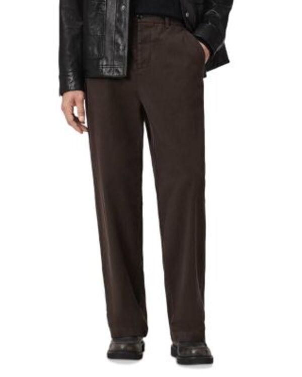 オールセインツ メンズ ボトムス カジュアルパンツ リラックスフィット ALLSAINTS Juku Relaxed Fitrousers Trail Brown ブラウン