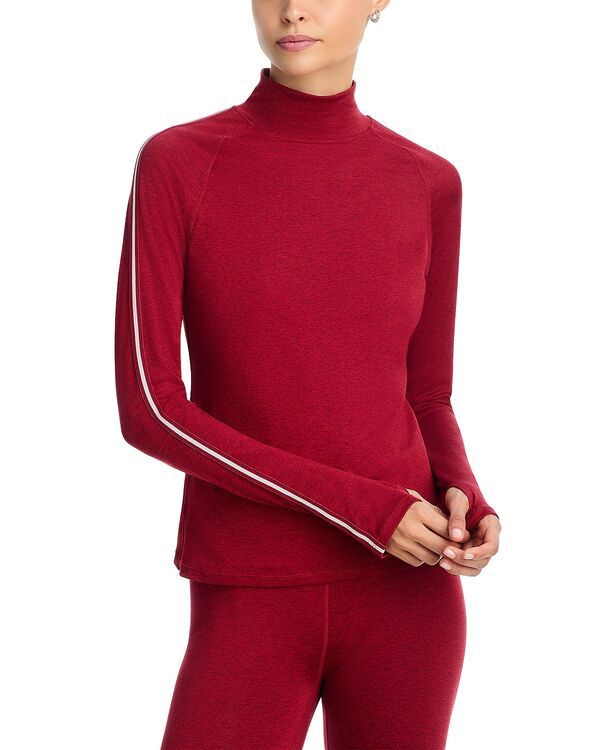 バーレイ レディース トップス Tシャツ モックネック Varley Always Warmock Neck Tee Redahlia Marl マール