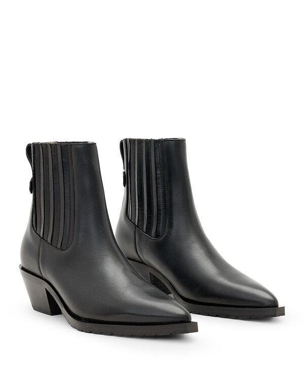 オールセインツ レディース シューズ ブーツ・レインブーツ チェルシー アンクル レザー ALLSAINTS Womens Marcie Chelsea Leather Ankle Boots Black ブラック