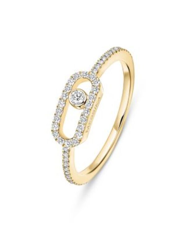 メシカ レディース アクセサリー リング Messika Diamond Move Uno Pav Ring in 18K Gold 017 tcw Pink Gold ピンク