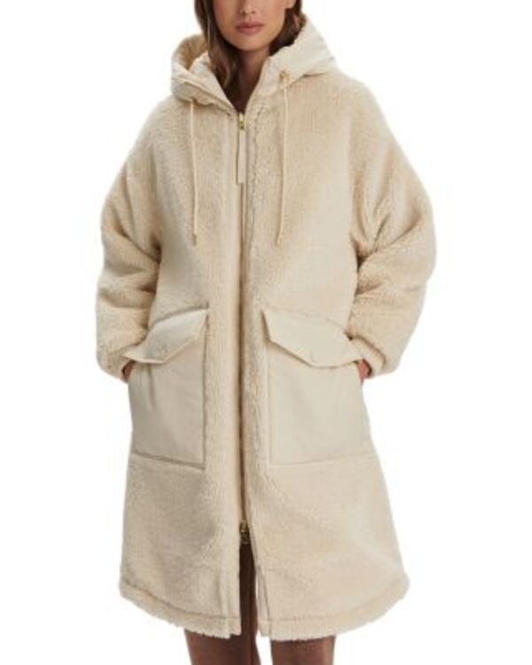 バーレイ レディース アウター コート Varley Cyrus Faux Fureversible Coat Sandshell