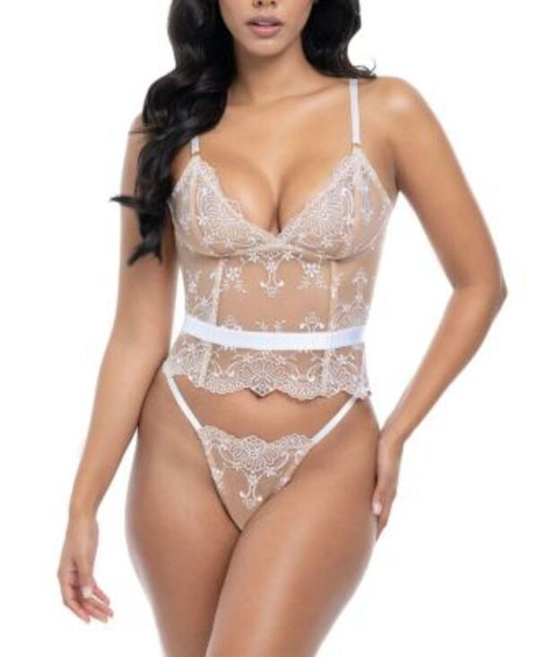 ララシェリ レディース アンダーウェア ブラジャー Oh La Cheri Marielli Bustier Bra Set Baroque BlossomsBright White ホワイト