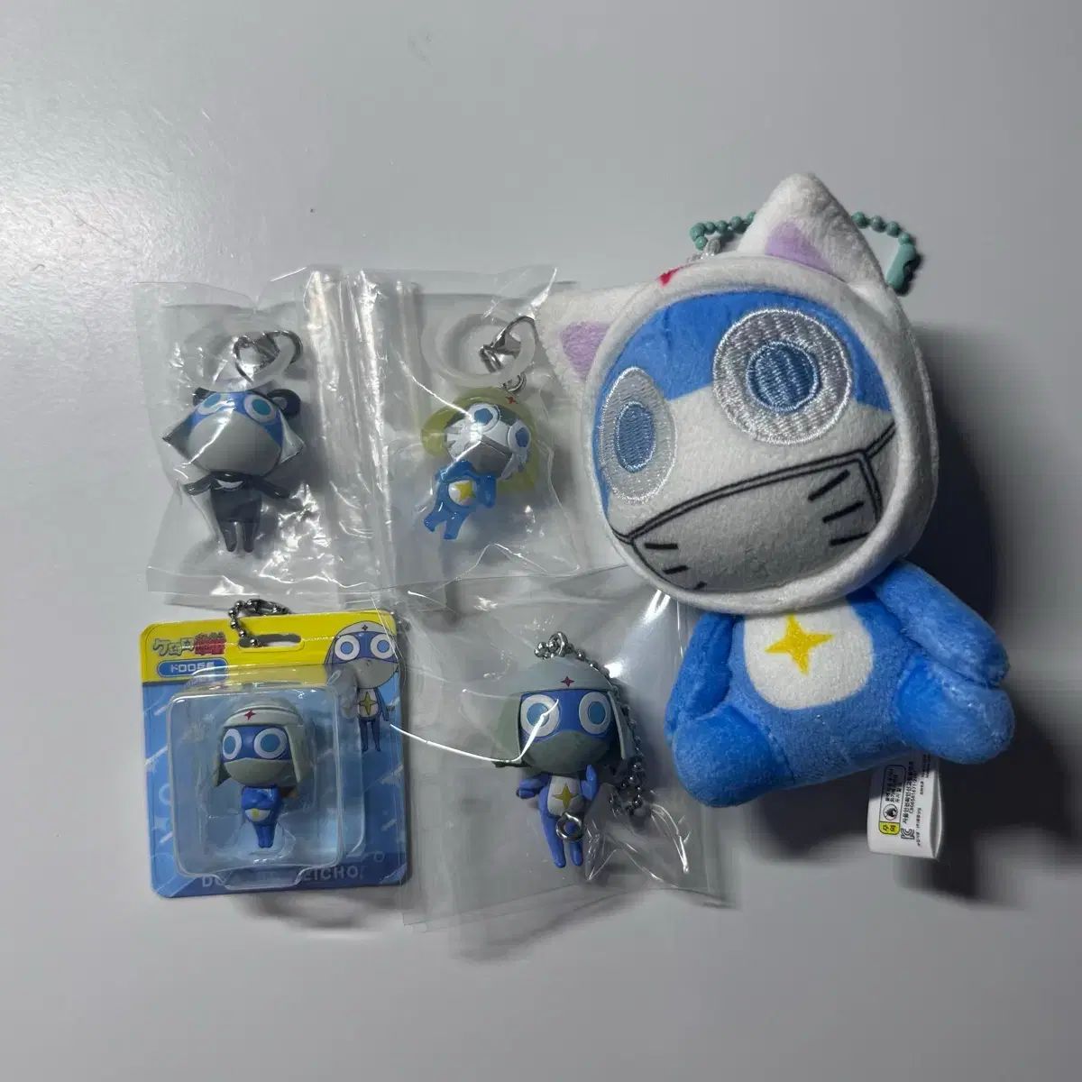 カエル中佐ケロロ ドロロ ガチャ めじるし キーホルダー ぬいぐるみ