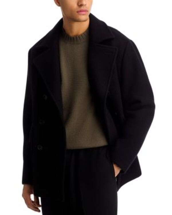 ヴィンス メンズ アウター コート Vince Classic Peacoat Black ブラック