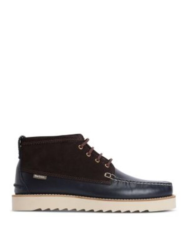 バブアー メンズ シューズ ブーツ・レインブーツ Barbour Mens Hadston Boots NavyDark ネイビー