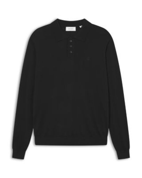 レ ドゥ メンズ トップス ポロシャツ Les Deux Greyson Merino Polo Black ブラック