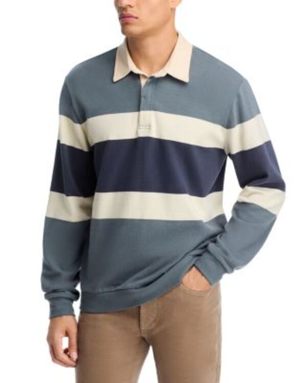マリーン レイヤー メンズ トップス ポロシャツ Marine Layerugby Polo Colorblock