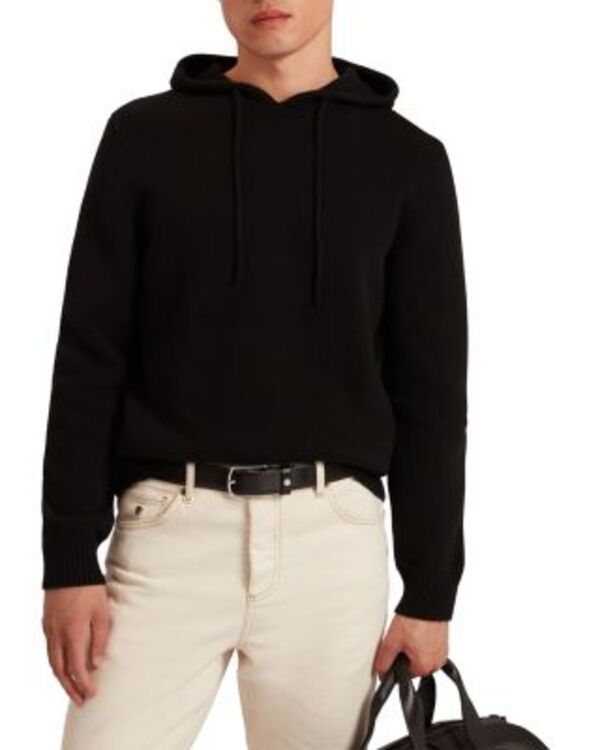 テッドベーカー メンズ アウター パーカー・スウェット ウール Ted Baker Kins Merino Wool Blend Hoodie Black ブラック