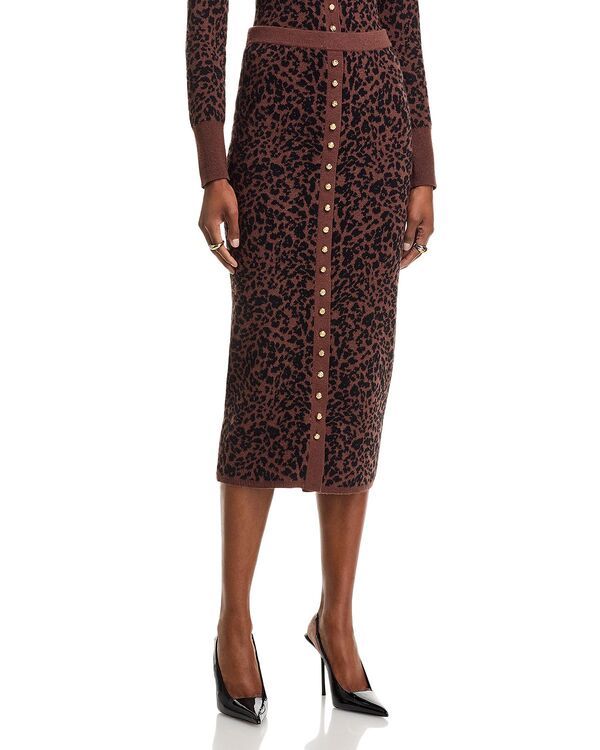 ジェネレーションラブ レディース ボトムスカート ミディ Generation Love Primrose Jacquard Midi Skirt Brown Black ブラック