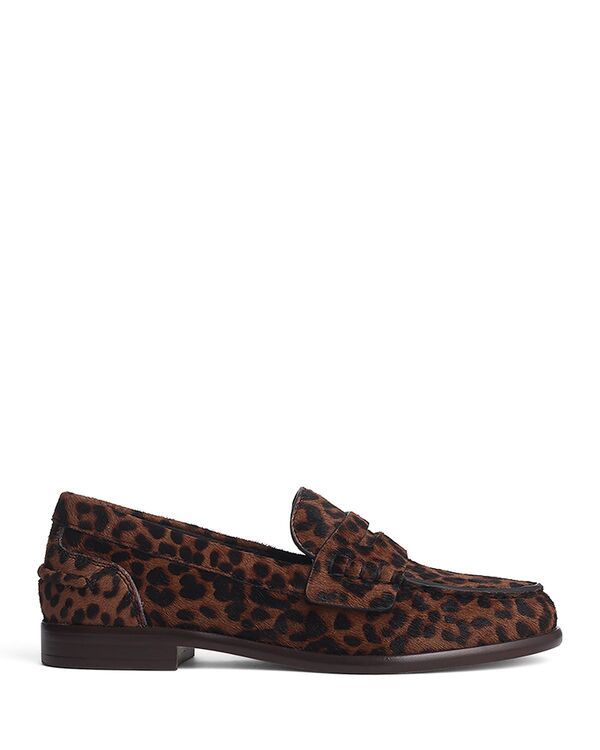 ラグアンドボーン レディース シューズ スリッポン・ローファー rag bone Womens Carter Calf Hair Penny Loafers Leopard Cheetah アニマル