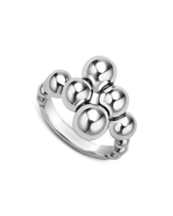 ラゴス レディース アクセサリー リング LAGOSterling Silver Caviar Bubbly Beaded Bypass Ring Silver シルバー