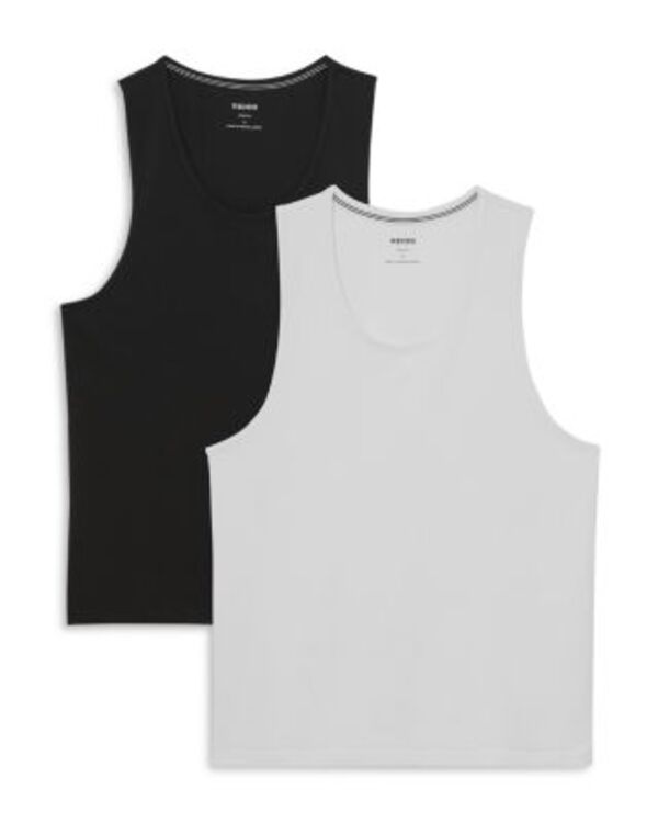 レイス メンズ アウター ベスト ジャージー REISS Monty Jersey Vest 2 Pack WhiteBlack ホワイト