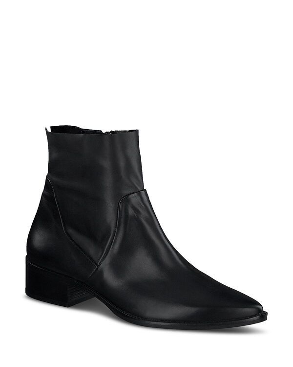 ポール・グリーン レディース シューズ ブーツ・レインブーツ Paul Green Womens Willow Boots Black leather ブラック