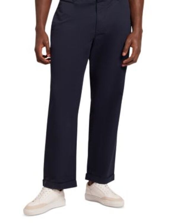 テッドベーカー メンズ ボトムス カジュアルパンツ Ted Baker Mens Ciandra Straight Fitwill Trousers Navy ネイビー