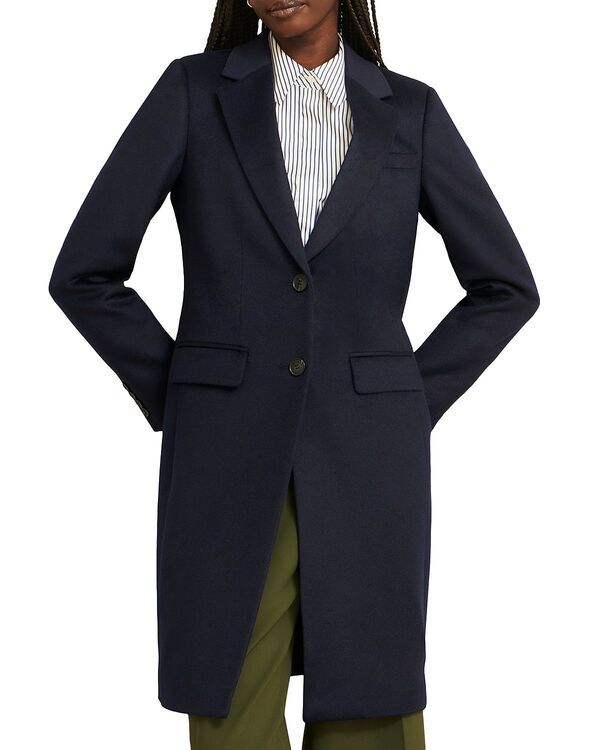 ホッブスロンドン レディース アウター コート ウール HOBBS LONDON Cavendish Wool Coat Navy ネイビー