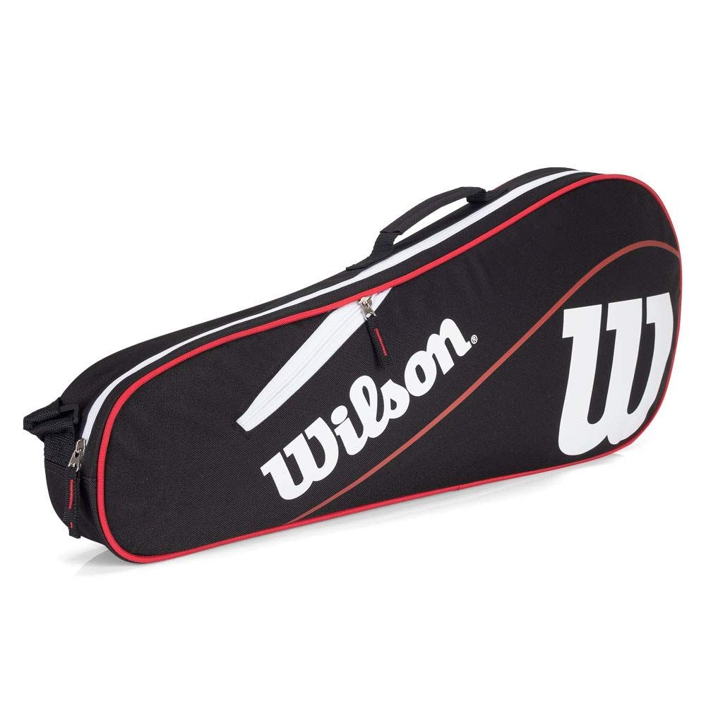 新品 Wilson Advantage III Tripleテニスバッグ、ブラック/ホワイト