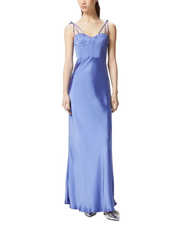 ピンコ レディース トップス ワンピース サテン PINKOcchione Satin Dress Baja Blue ブルー
