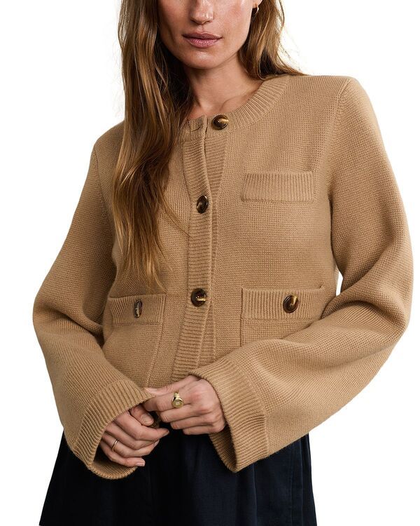 ジェニーケイン レディース アウター カーディガン Jenni Kayne Charlotte Cardigan Camel キャメル