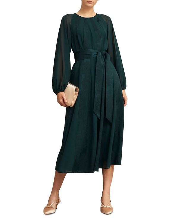 ホッブスロンドン レディース トップス ワンピース HOBBS LONDON Loren Dress Evergreen
