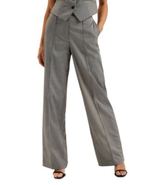 テッドベーカー レディース ボトムス カジュアルパンツ トール Ted Baker Koa Metallic Pinstriped Pants Dark Grey グレー