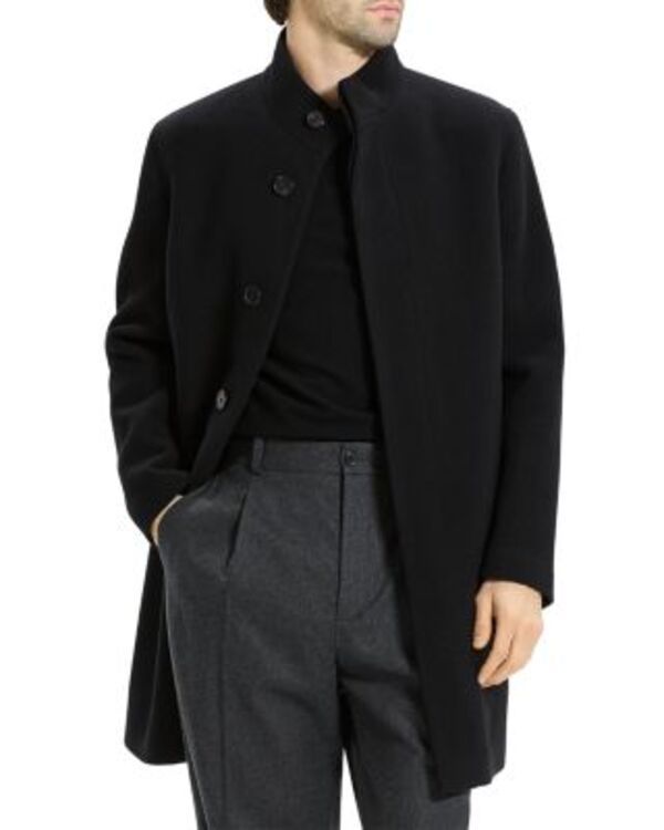 セオリー メンズ アウター コート ウール Theory Belvin Wool Coat Black ブラック