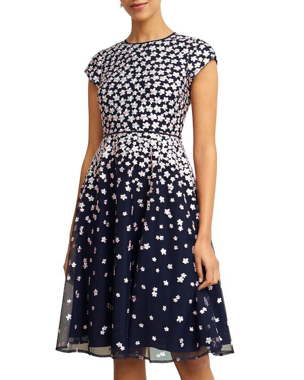 ホッブスロンドン レディース トップス ワンピース HOBBS LONDON Betty Cascading Flower Dress Midnight Pink ピンク