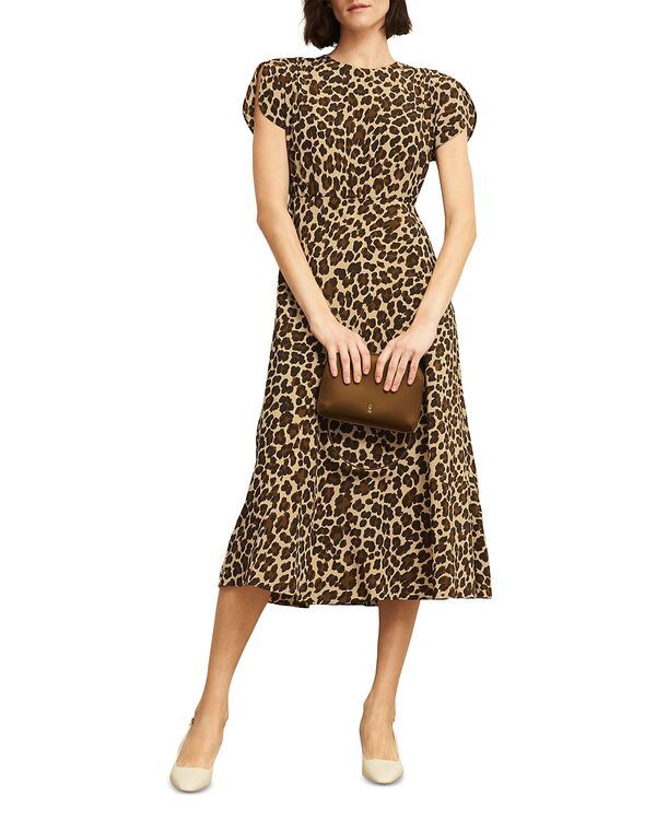 ホッブスロンドン レディース トップス ワンピース シルク HOBBS LONDON Hampton Silk Dress Brown Multi ブラウン