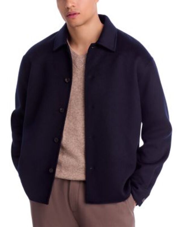 フレーム メンズ アウター ジャケット・ブルゾン シャツ FRAME Double Face Shirt Jacket Dark Navy ネイビー