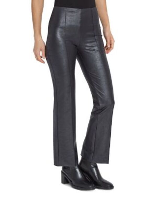 リス レディース ボトムス カジュアルパンツ ブーツカット ブーツ レザー フェイクレザー Elysse Foiled Faux Leather Bootcut Pants Black ブラック