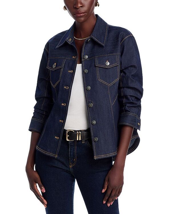 サンク ア セプト レディース トップス シャツ デニム ジャケット Cinq a Sept Denim Shirt Jacket Indigo インディゴ