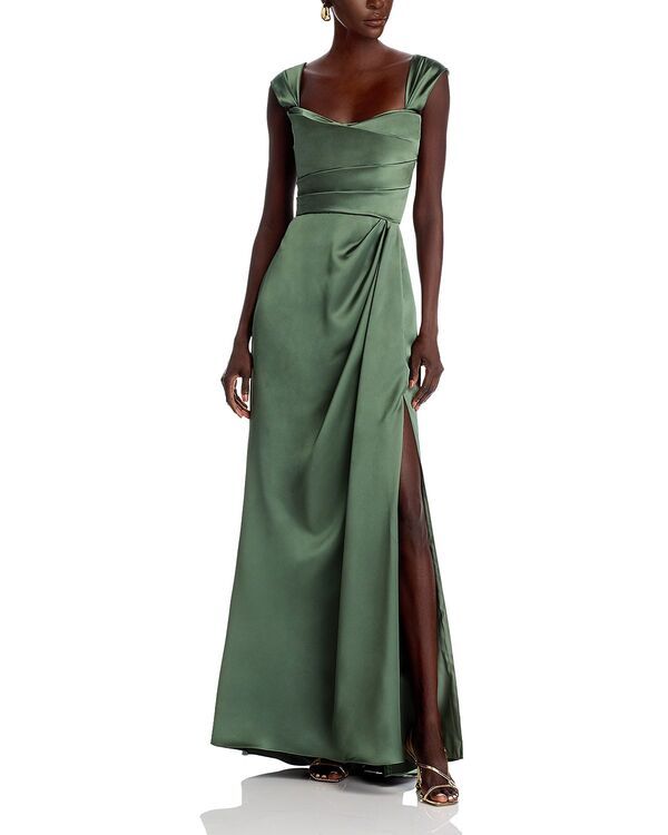 アムサール レディース トップス ワンピース Amsale Corset Gown Olive オリーブ
