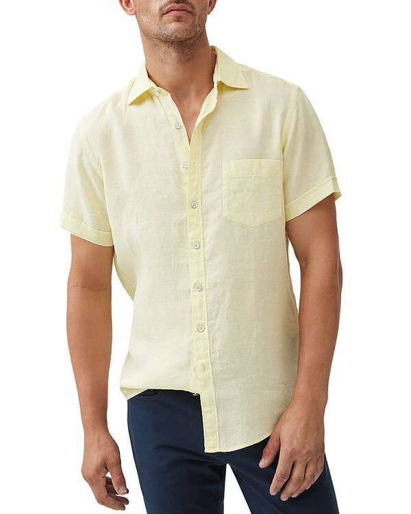 ロッドアンドグン メンズ トップス シャツ スリムフィット Rodd Gunn Palm Beach Short Sleeve Slim Fit Shirt Limon