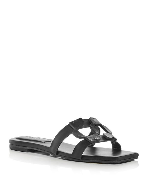 シムカイ レディース シューズ サンダル SIMKHAI Womens Monogram Slide Sandals Black ブラック