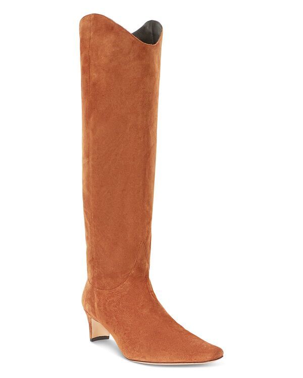 スタウド レディース シューズ ブーツ・レインブーツ トール スエード STAUD Womens Western Wally Suede Tall Boots Tan Suede タン