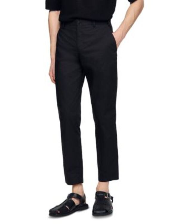 サンドロ メンズ ボトムス カジュアルパンツ コットン Sandro Talon Cotton Carrot Cut Pants Black ブラック 44,880円