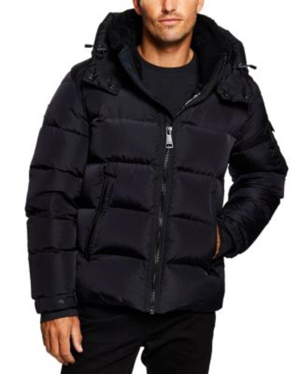 サム メンズ アウター ジャケット・ブルゾン キルティング SAM Frontier Quilted Hooded Zip Front Jacket Black ブラック